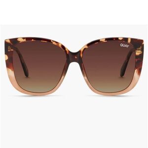NEW! Quay rare 146 Ever After tortoise peach fade polarized sunglasses